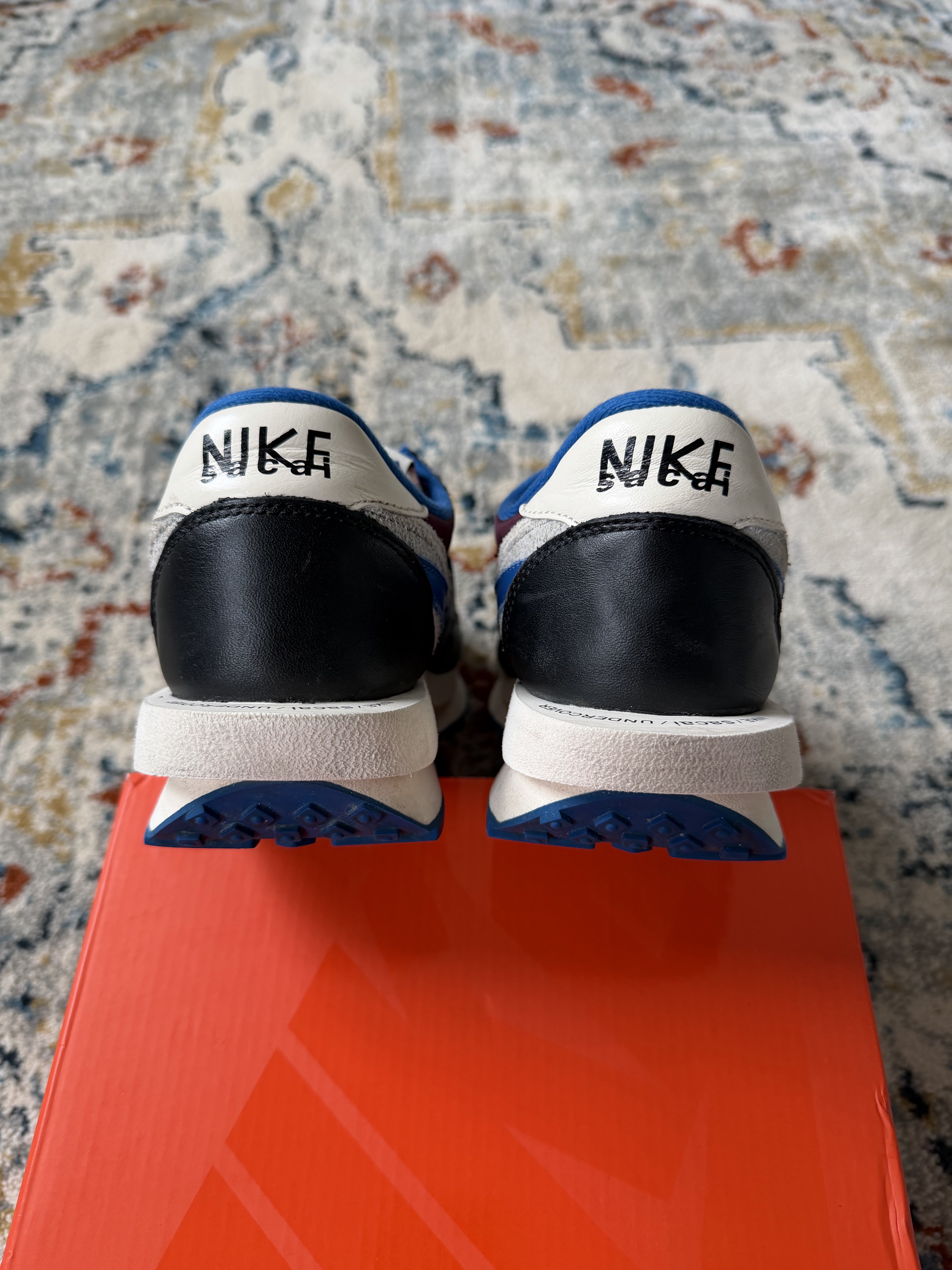 Nike x sacai x UNDERCOVER LDWaffle 'Night Maroon Team Royal' (2021) photo 4
