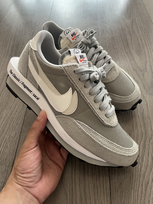 Nike x sacai x Fragment LDWaffle 'Light Smoke Grey' (2021)
