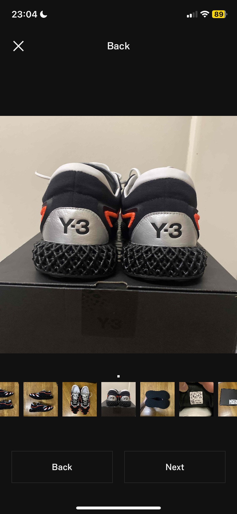 Adidas Y-3 Runner 4D Black Solar Orange (2020) photo 4