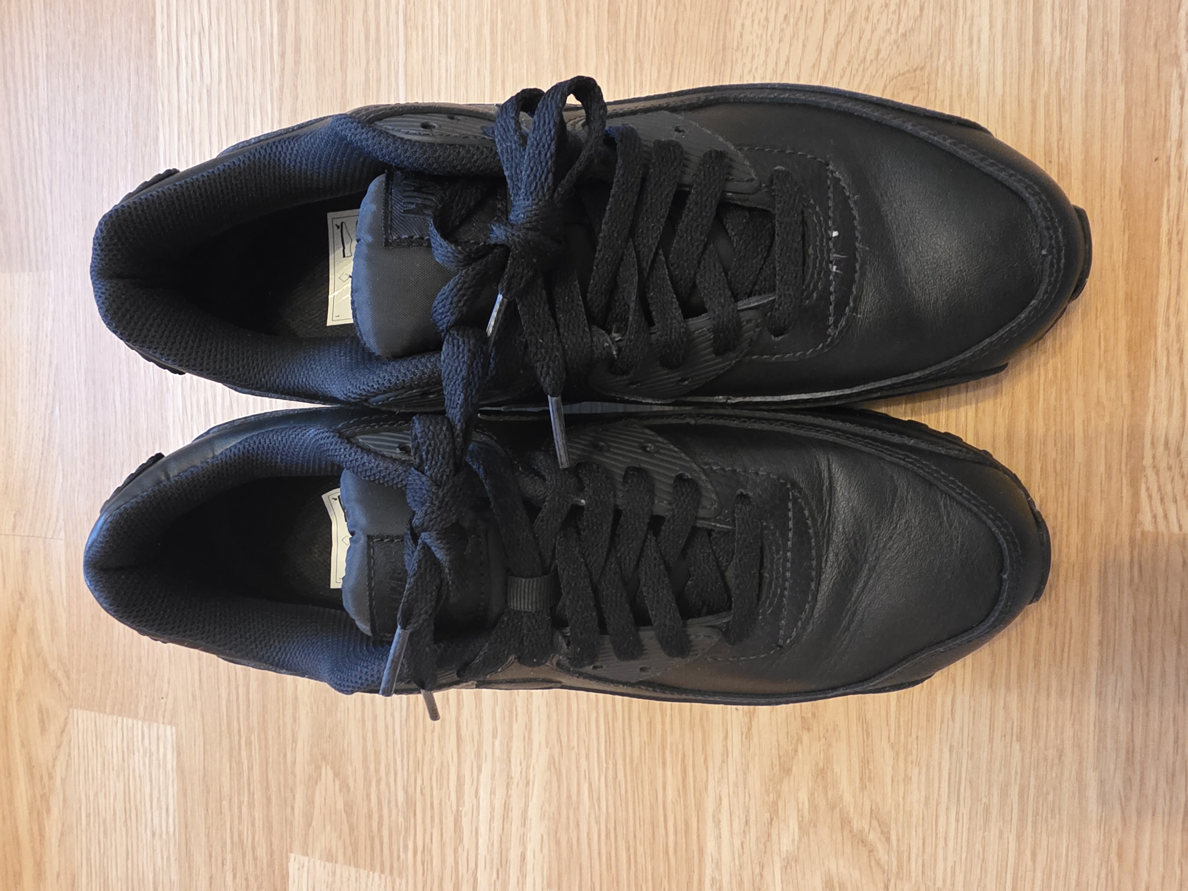 Nike Air Max 90 Leather Triple Black (2020) photo 3