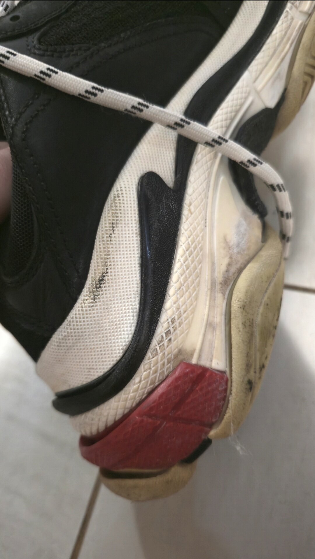 Balenciaga Triple S 'Black White Red' (2018 Reissue) photo 10