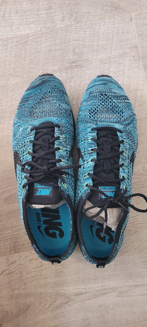 Nike Flyknit Racer Blue Lagoon Volt "Gecko"