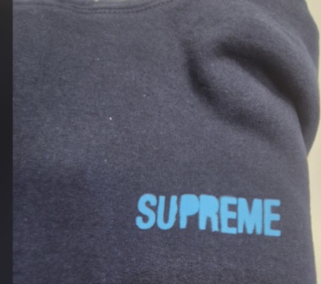Supreme Restless Youth Hooded Sweatshirt Navy (SS20) photo 7