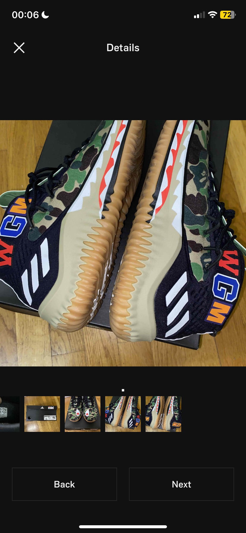 Adidas x Bape Dame IV 4 'Green Camo' (2018) photo 8