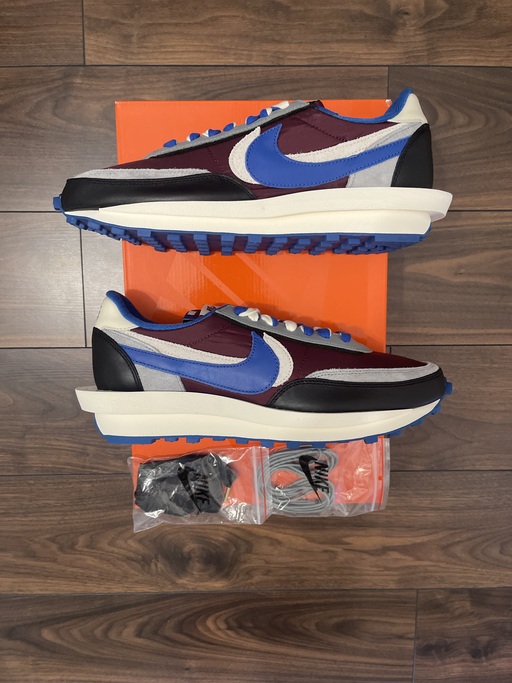 Nike x sacai x UNDERCOVER LDWaffle 'Night Maroon Team Royal' (2021)