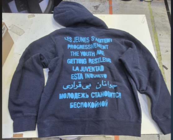 Supreme Restless Youth Hooded Sweatshirt Navy (SS20) (Sale) | KLEKT