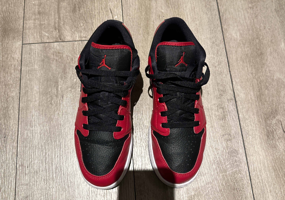 Air Jordan 1 Low Gym Red Black (GS) (2021) photo 3