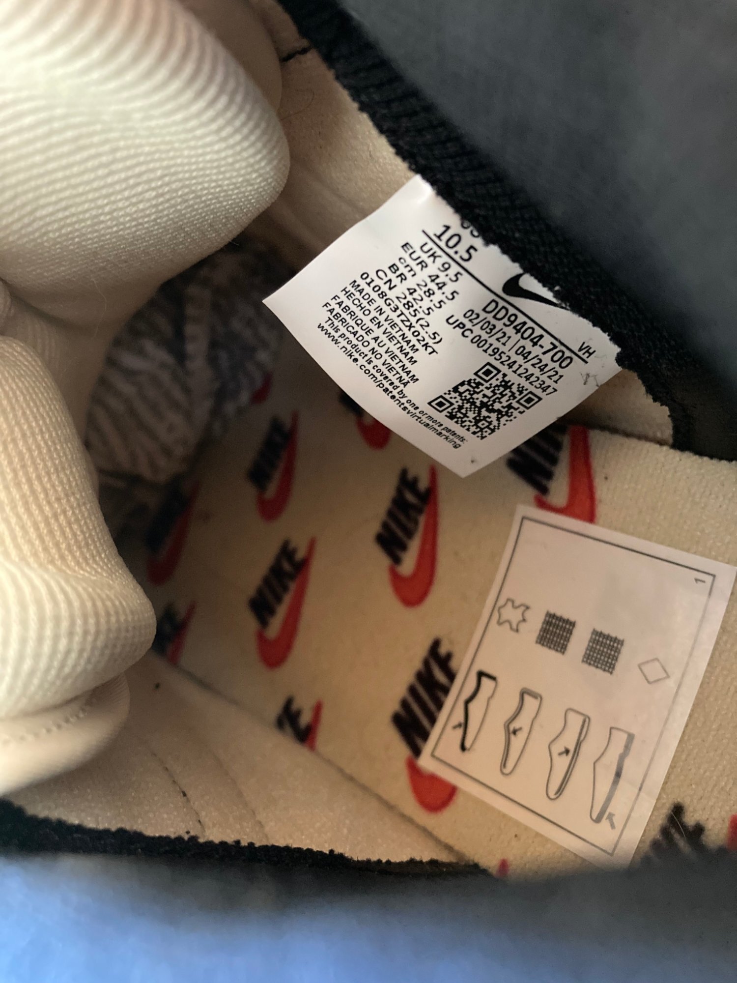Nike Dunk High 1985 Acid Wash Red (2021) photo 5