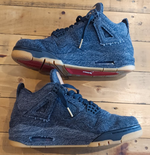 Air Jordan x Levi's 4 Denim Levis Black/Black (Blank Tag) (2018)