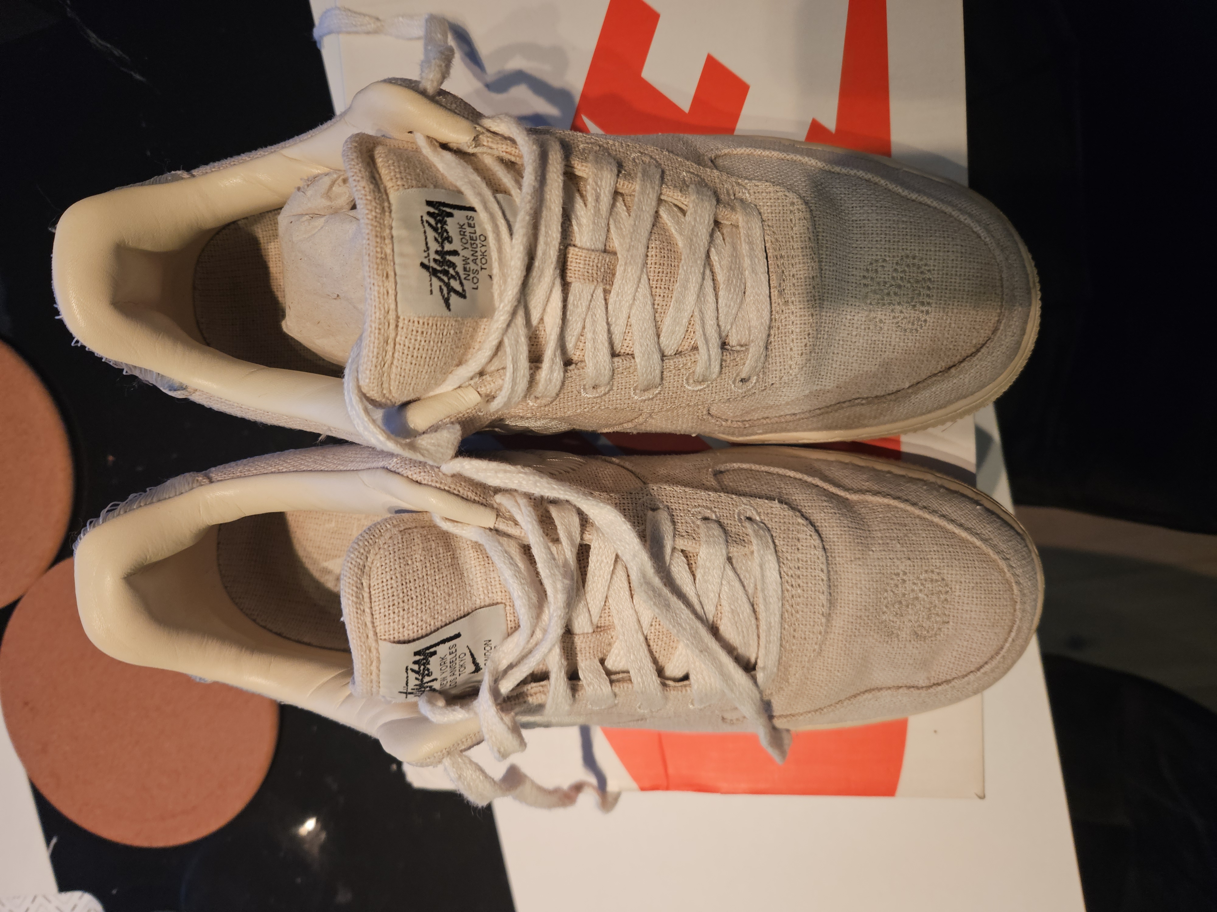 Nike x Stussy Air Force 1 Low 'Fossil' (2020) photo 3