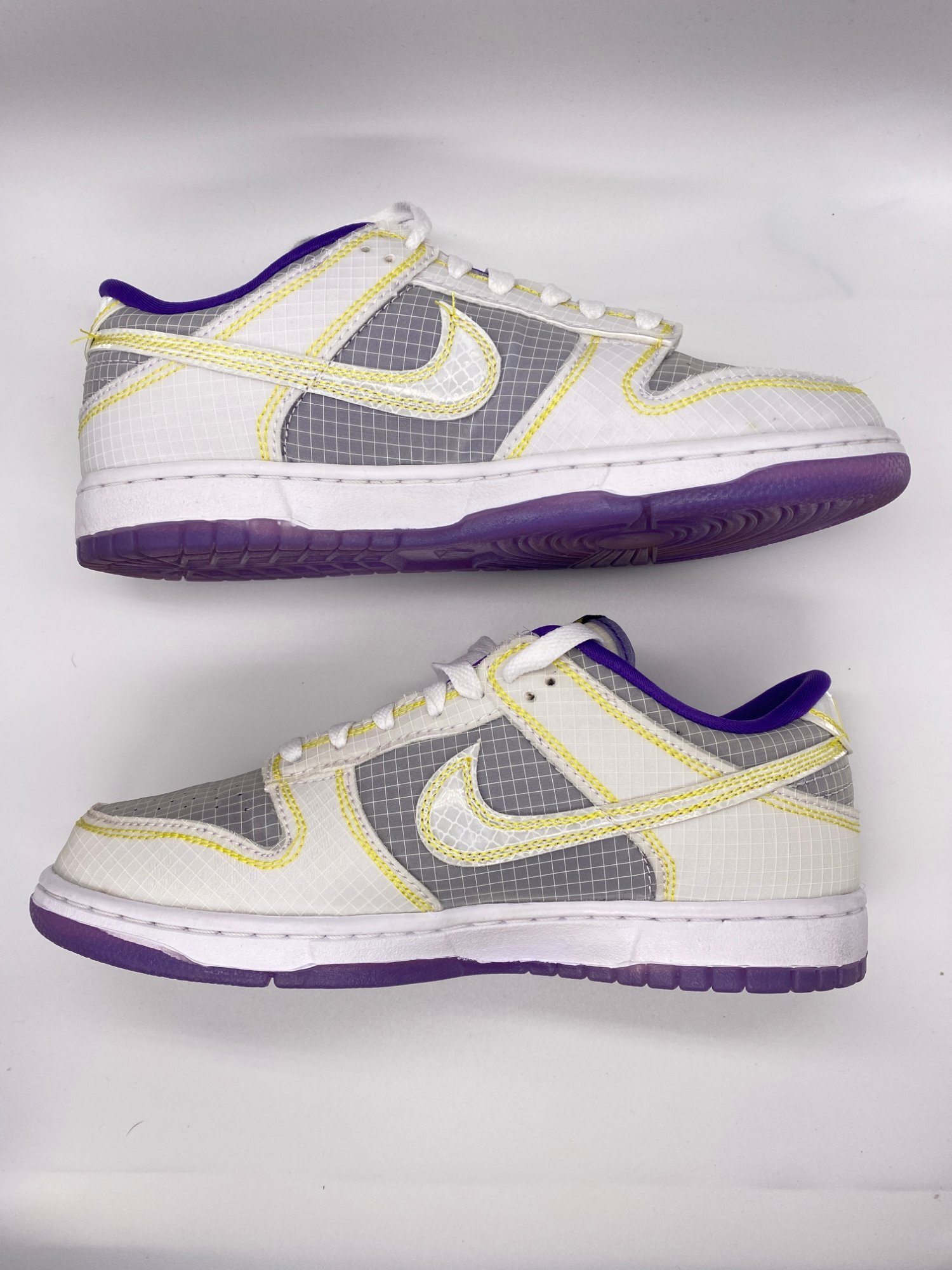 Nike x Union LA Dunk Low Purple Yellow (2022) photo 2
