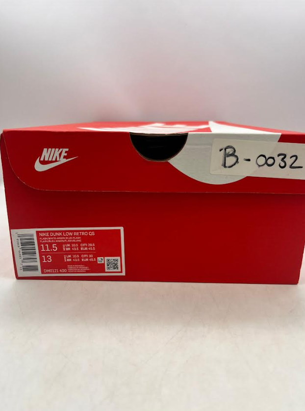 Nike Dunk Low Retro QS 'Flash White Argon Blue Flash' (2022) photo 6