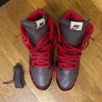 Nike Dunk High 1985 Acid Wash Red (2021) photo 3