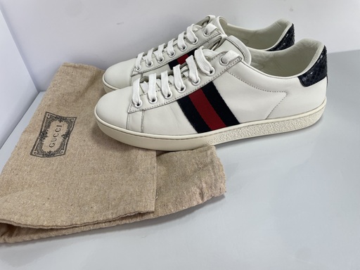 Luxury Gucci Ace Bee White