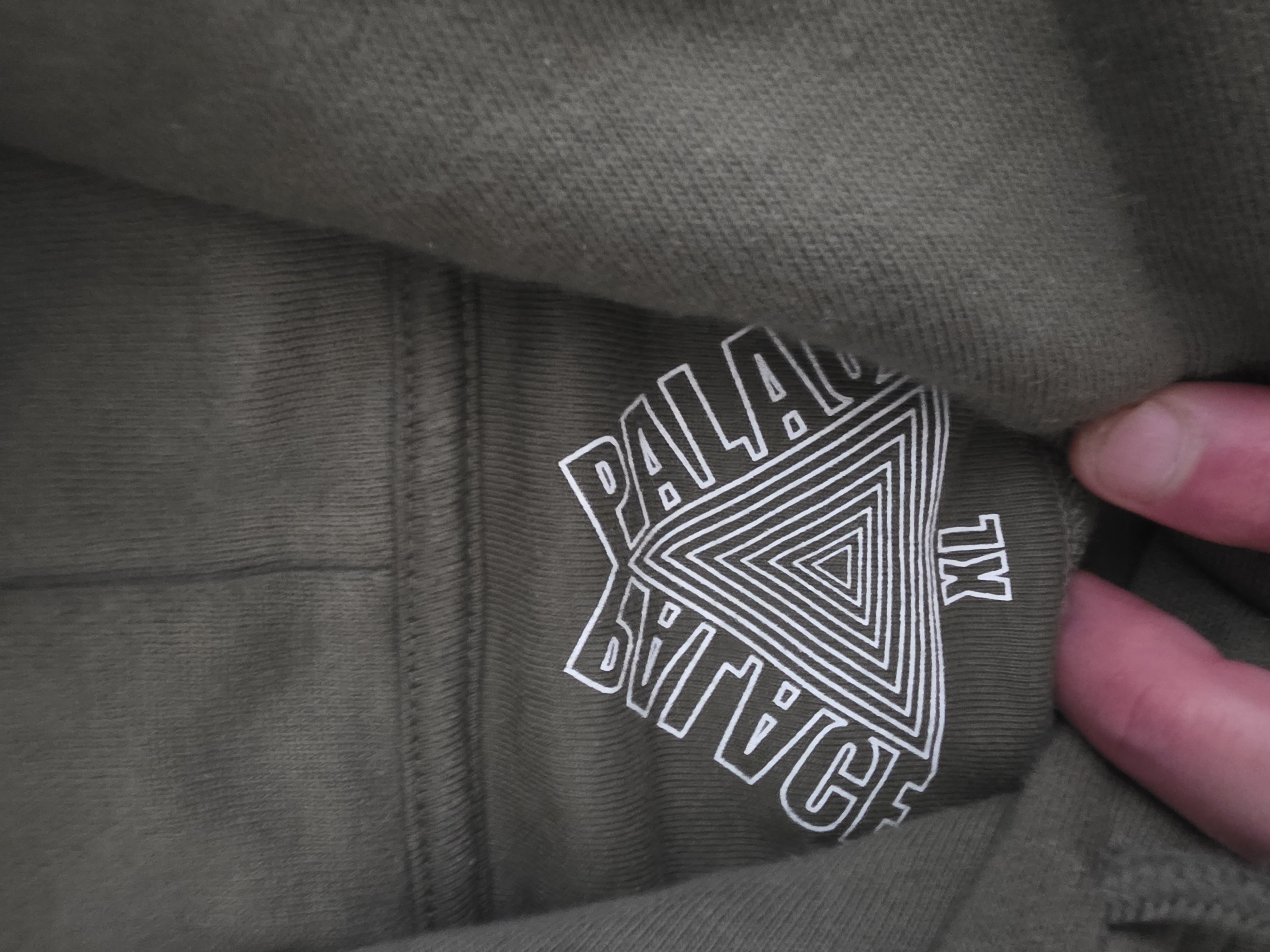 Palace Porter Logo Hood 'Olive' (FW24) photo 4