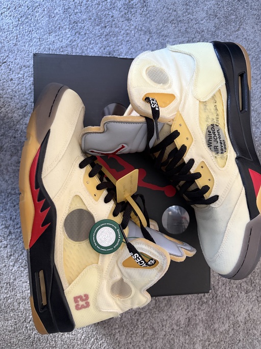 Air Jordan 5 Retro Off-White 'Sail' (2020)