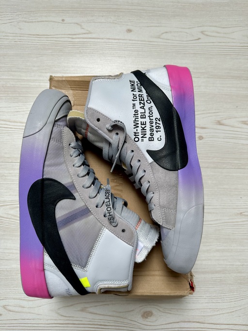 Nike x Off White Blazer Mid Serena Williams Wolf Grey 'The Queen' (2019)