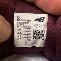 New Balance 550 'White Bordeaux Red Grey' (2021) photo 6