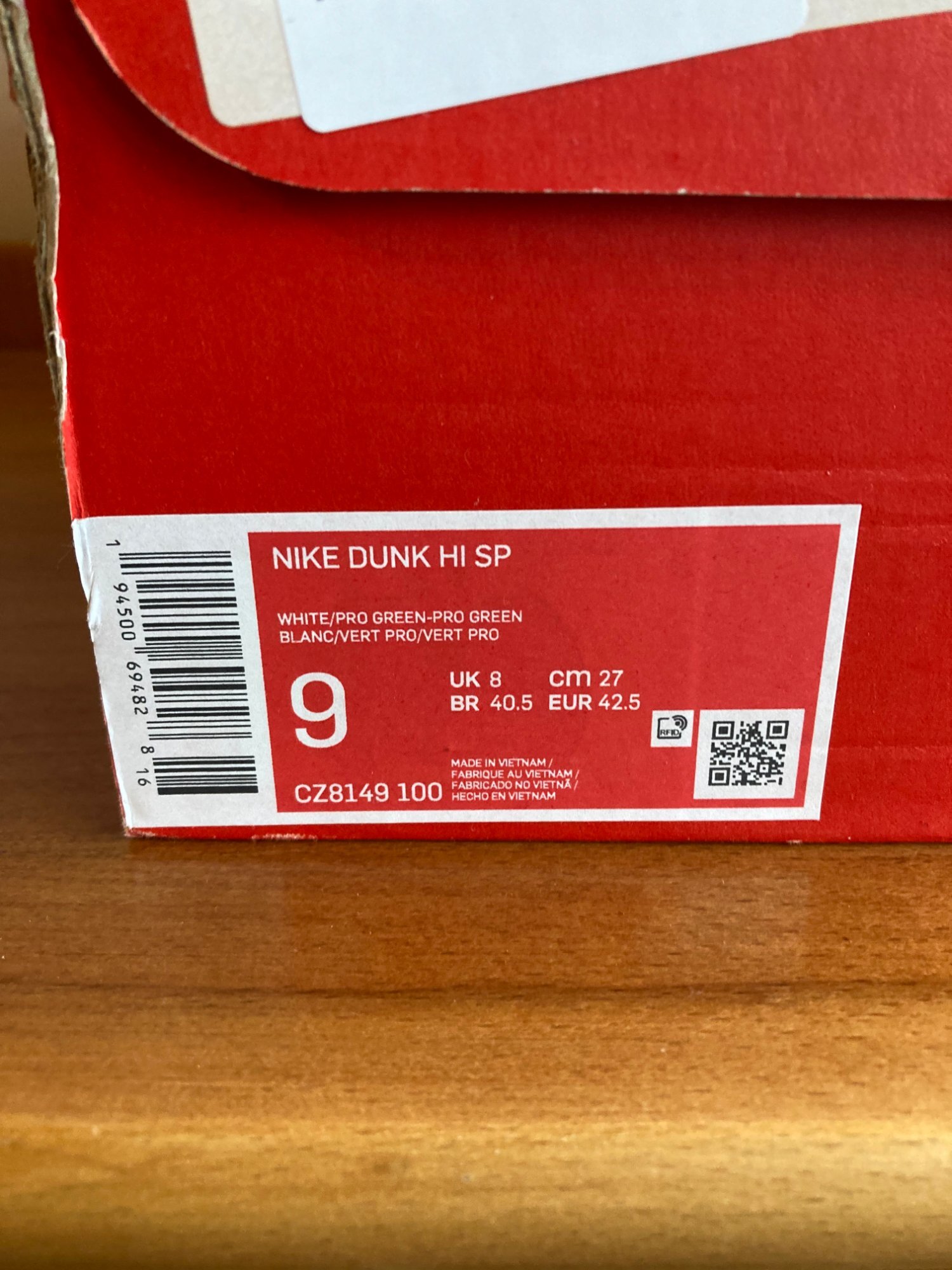 Nike Dunk High SP 'Pro / Spartan Green' (2020) photo 7
