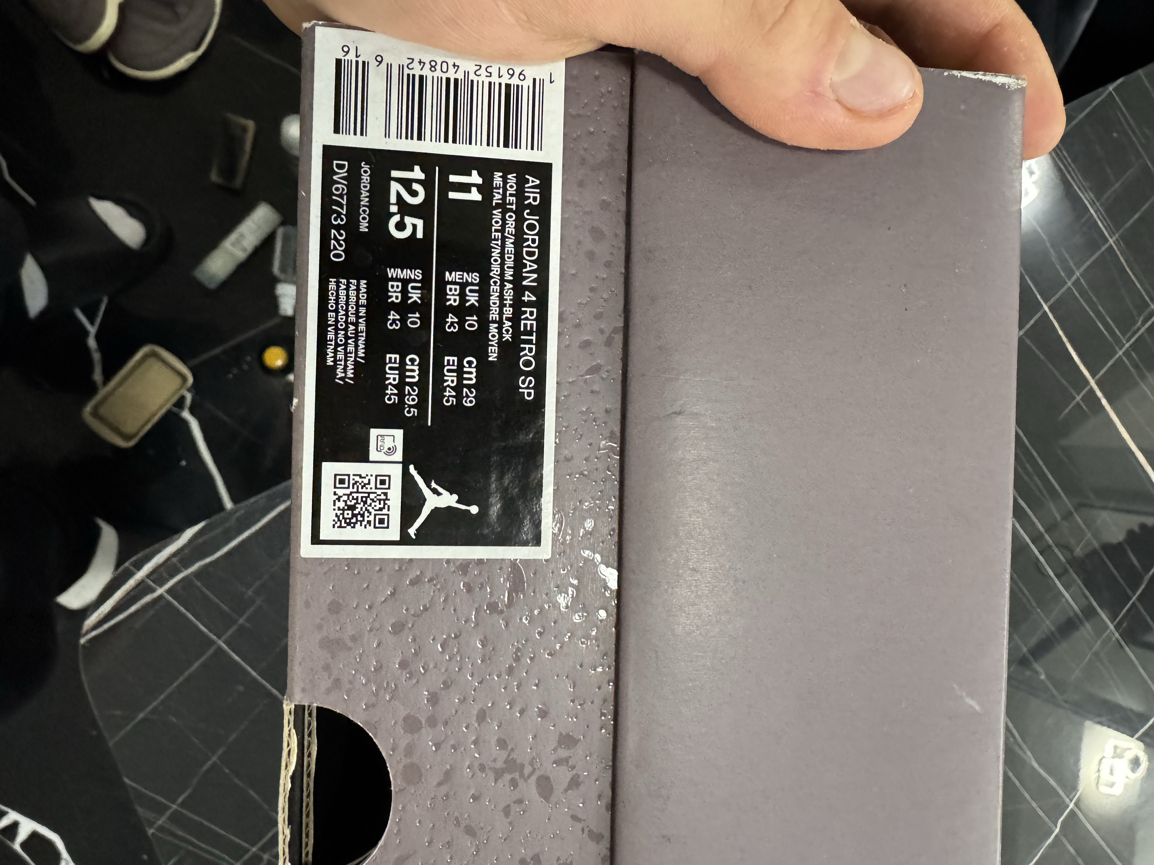 Air Jordan x A Ma Maniere 4 'Violet Ore' (2022) photo 6