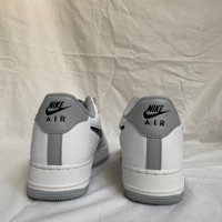 Nike Air Force 1 Low Cut Out Swoosh Wolf Grey (2022) photo 4