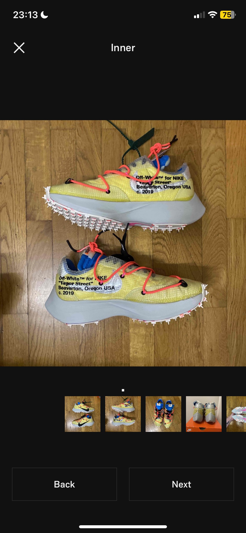 Nike x Off-White Zoom Vapor WMNS 'Street Yellow' (2019) photo 2