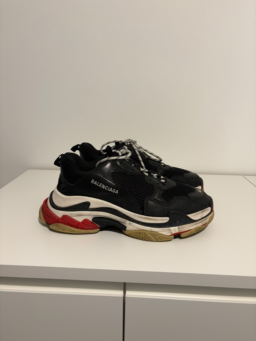 Balenciaga Triple S 'Black White Red' (2018 Reissue)