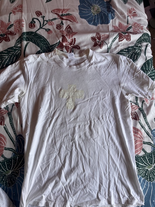 Supreme Cross Box Logo Tee Natural (FW20)