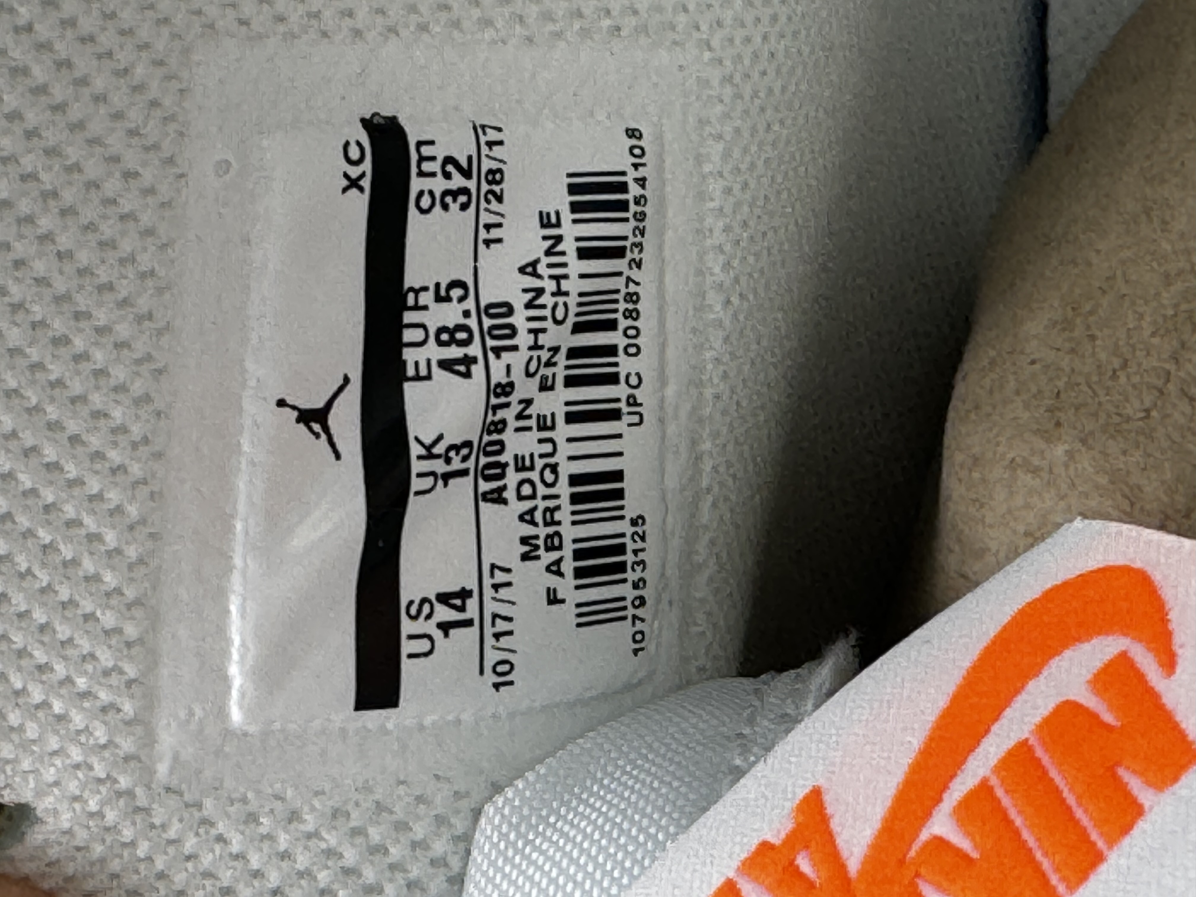 Air Jordan x Off-White 1 Retro High White (2018) photo 6
