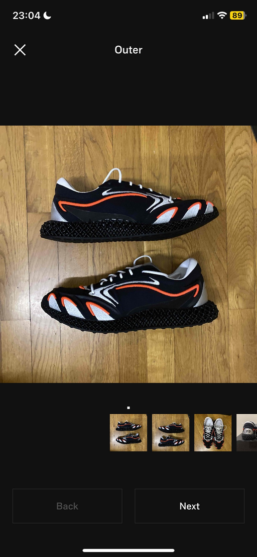 Adidas Y-3 Runner 4D Black Solar Orange (2020)