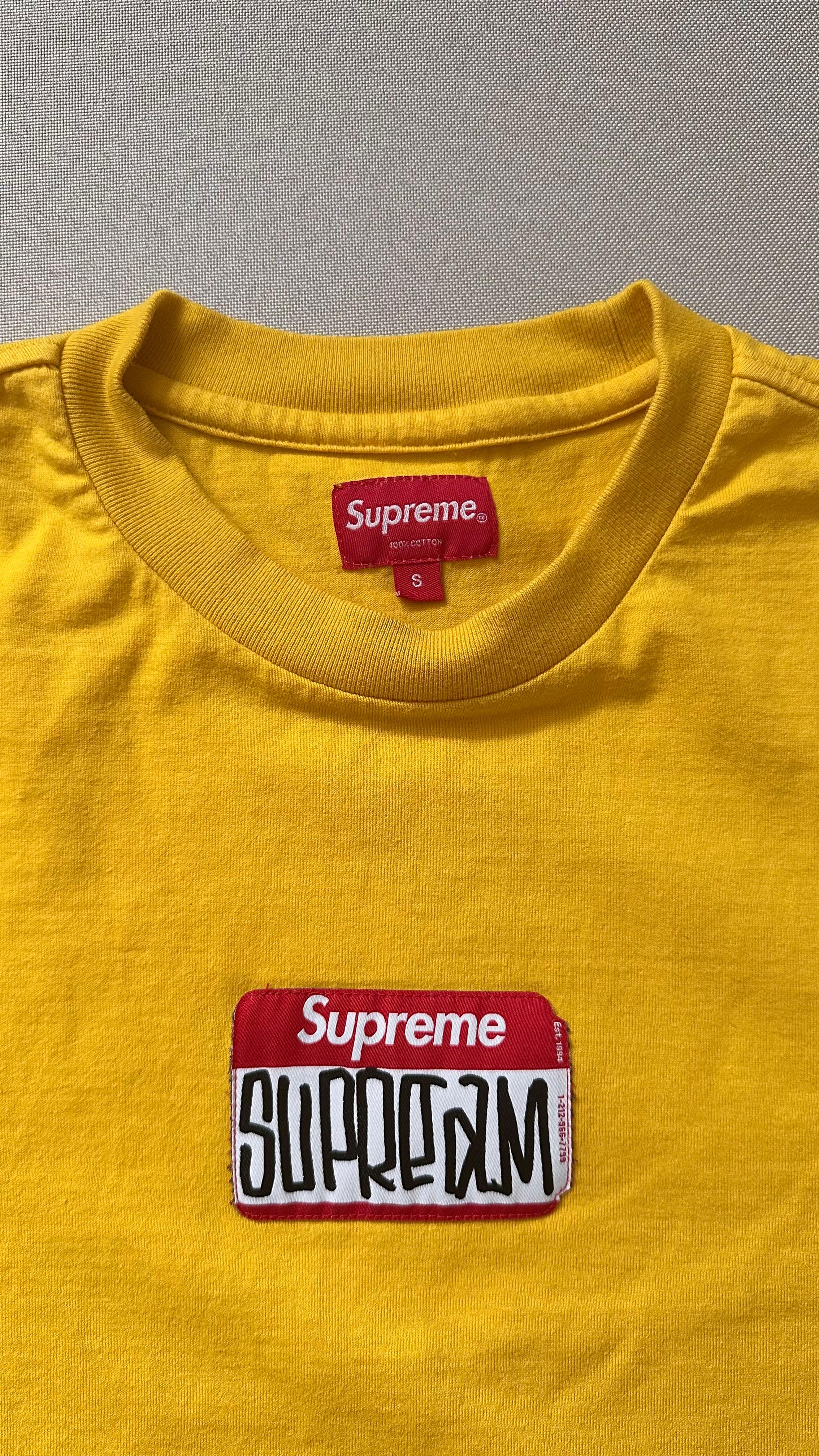Supreme Gonz Nametag S/S Top Yellow (2021) photo 7