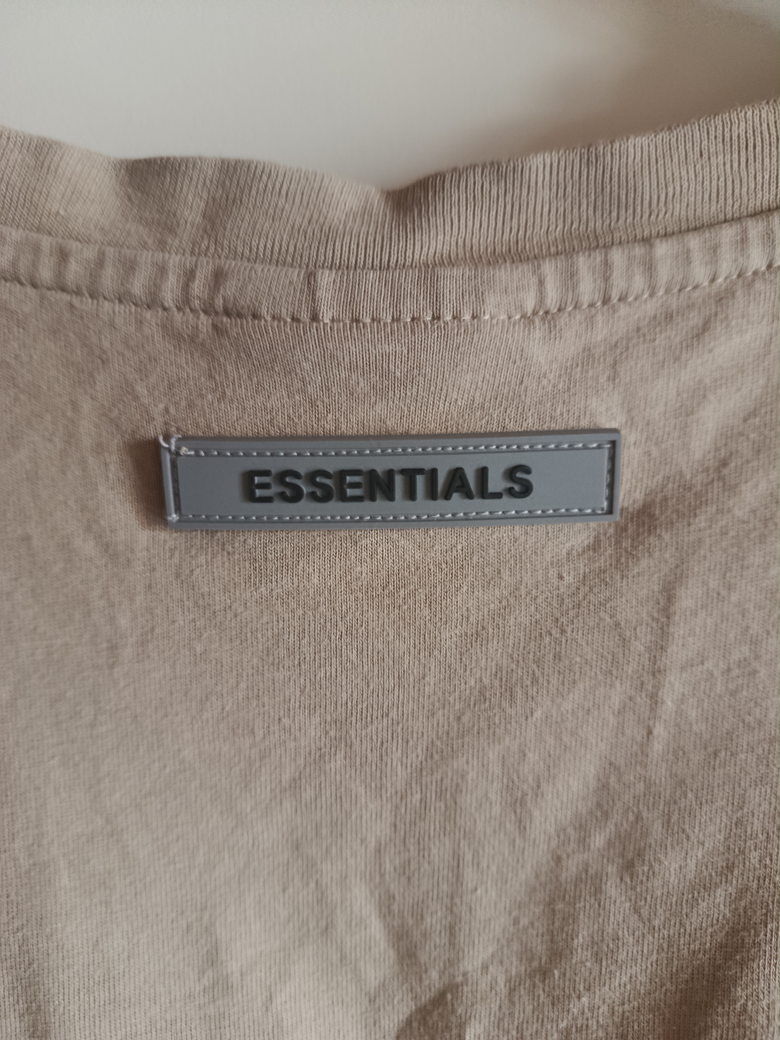 Fear Of God ESSENTIALS 3D Silicon Applique Boxy T-Shirt Olive/Khaki (FW20) photo 7