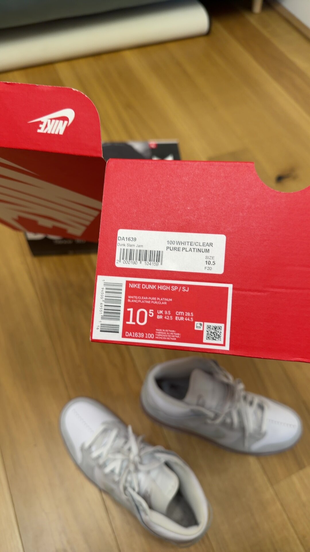 Nike Dunk High Slam Jam White Pure Platinum (2020) photo 5
