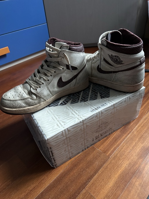 Air Jordan x A Ma Maniere 1 High OG 'Burgundy Sail' (2021)
