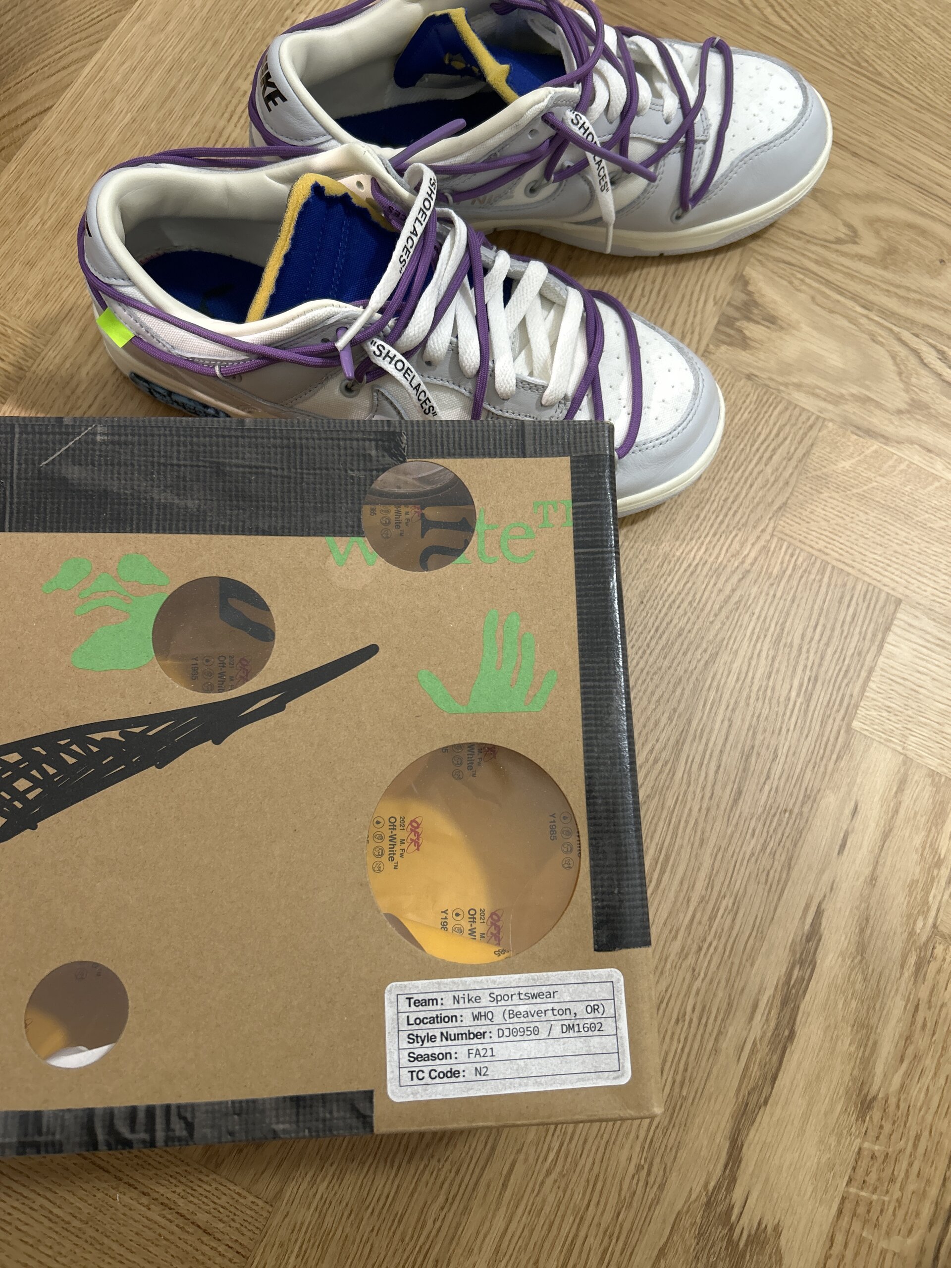 Nike x Off-White Dunk Low Lot 48 (2021) photo 9