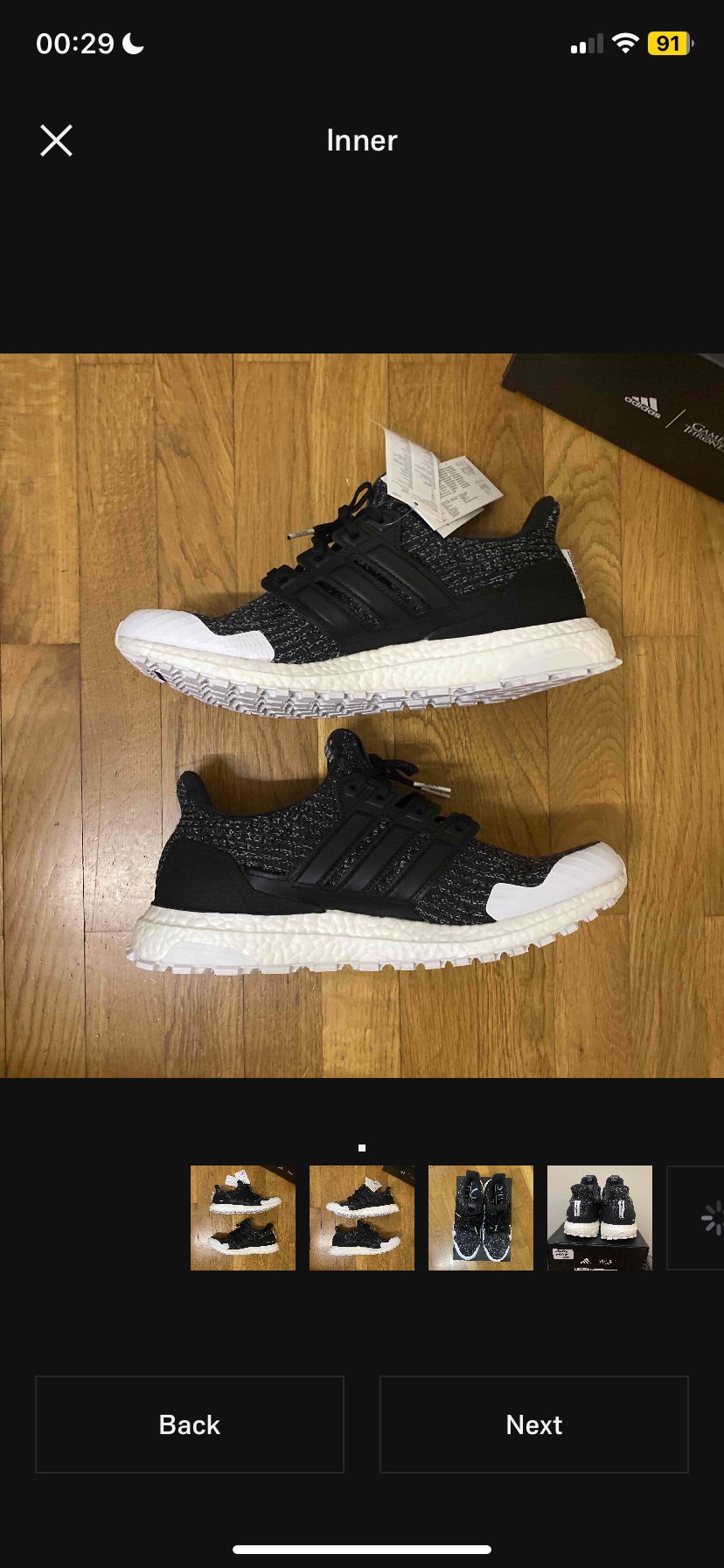 Adidas Game of Thrones Ultra Boost GoT 'Night’s Watch' (2019) photo 2