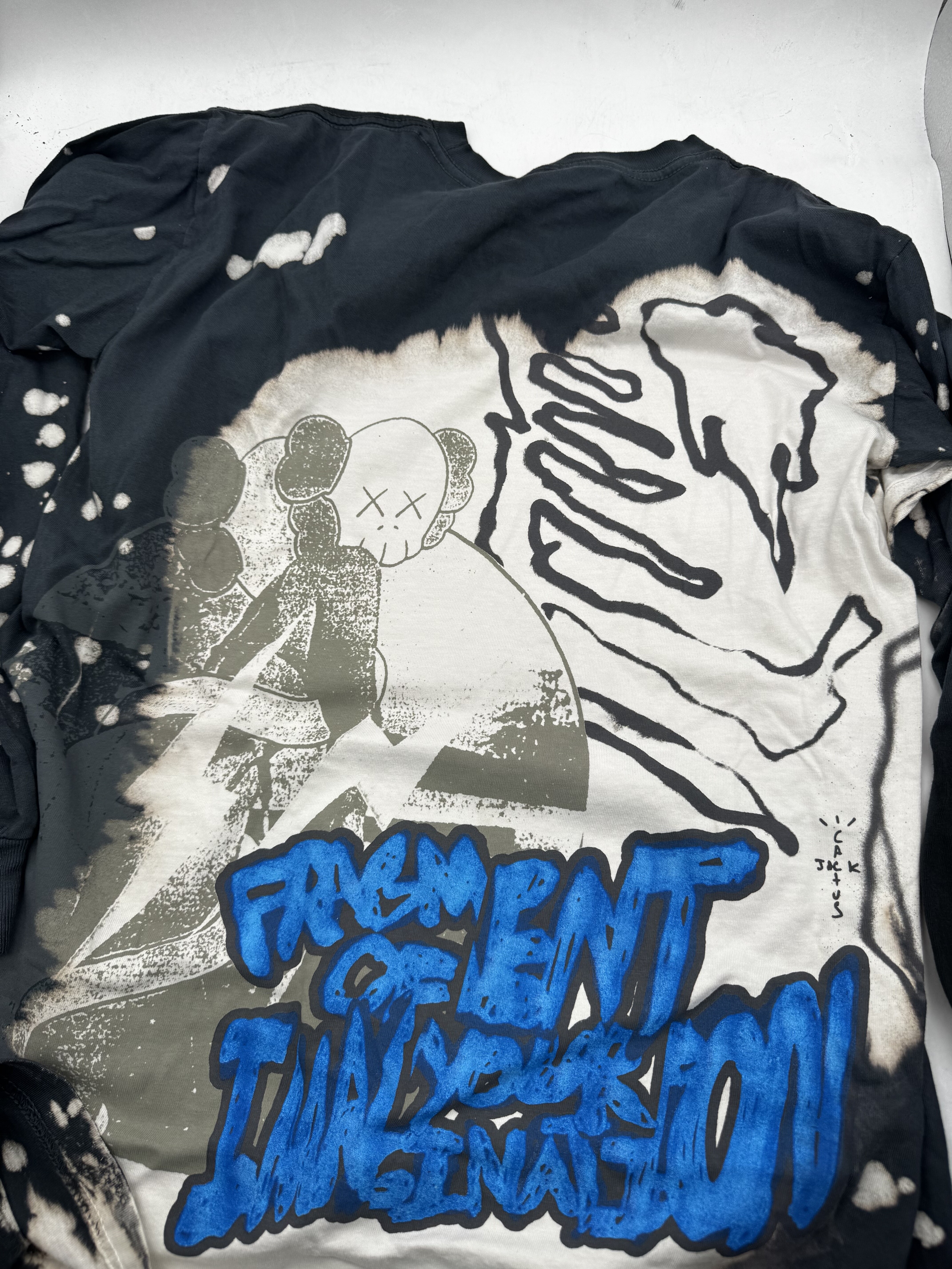 Travis Scott Cactus Jack + Kaws For Fragment L/S Tee Multi Grey (SS21) photo 1