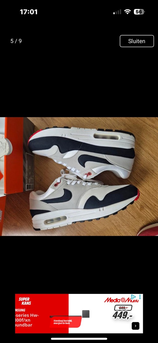 Nike Air Max 1 Anniversary Obsidian (2017)