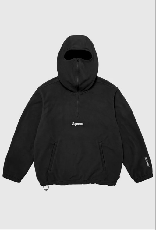 Supreme Polartec Facemask Half Zip Hooded Sweatshirt 'Black' (FW24)