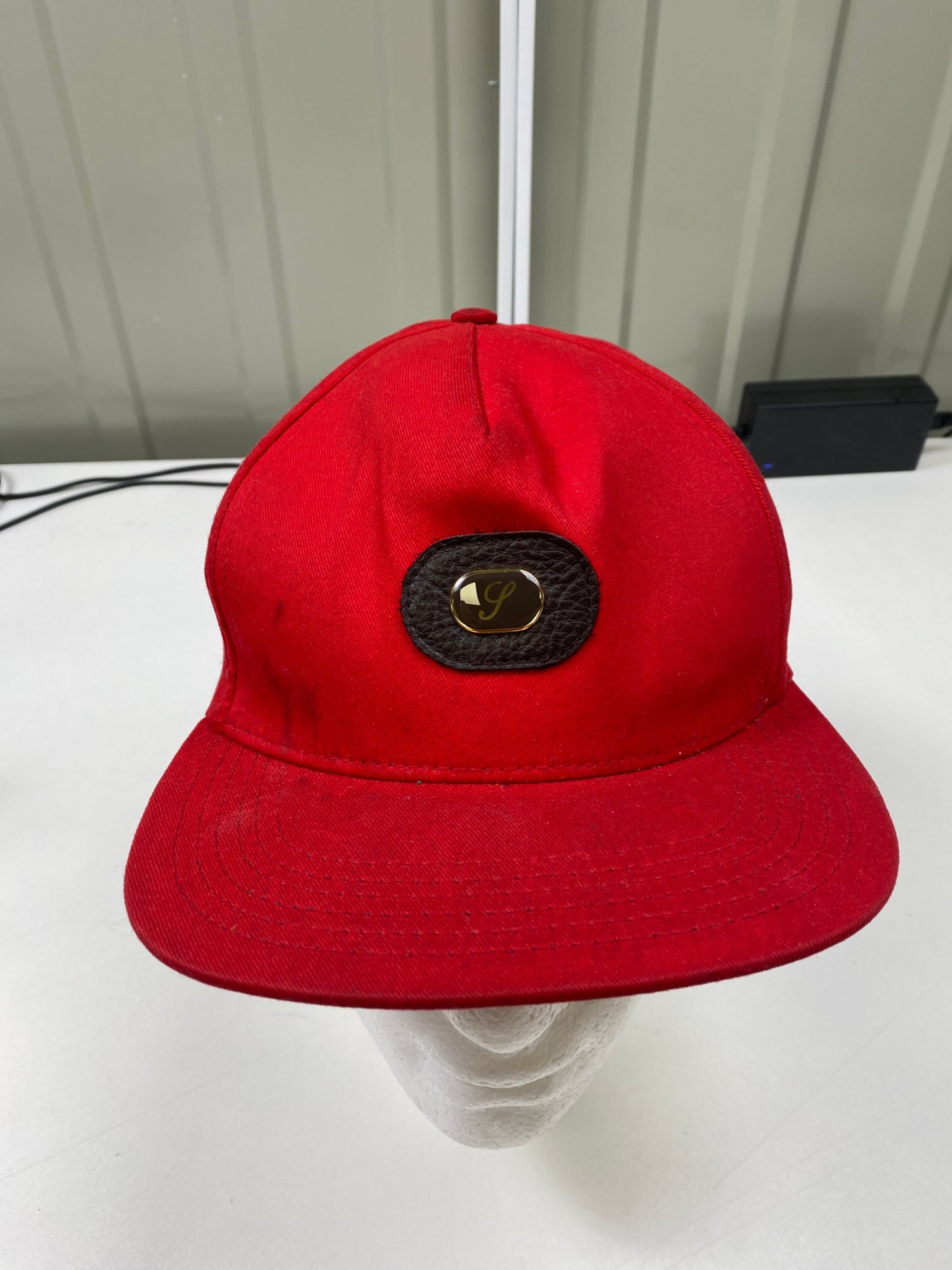 Supreme Script S Logo Leather Patch Cap photo 1