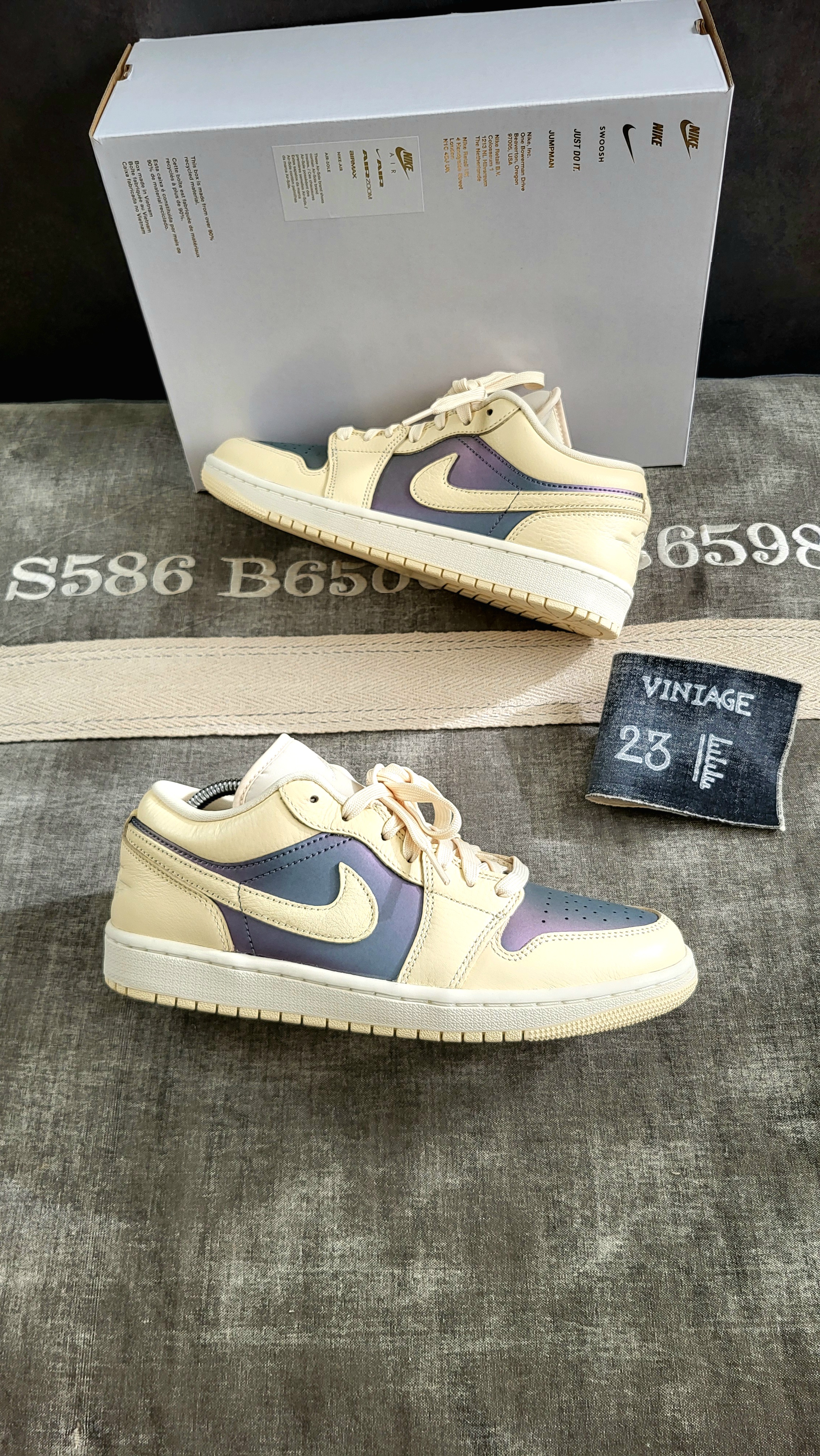Air Jordan 1 Low 'Muslin Royal Tint' (2025) photo 8