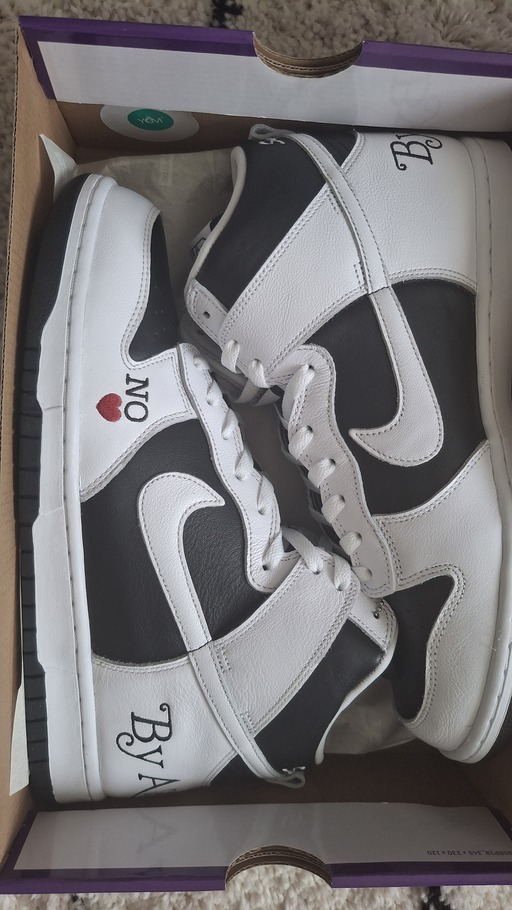 Nike x Supreme SB Dunk High By Any Means White (2022)
