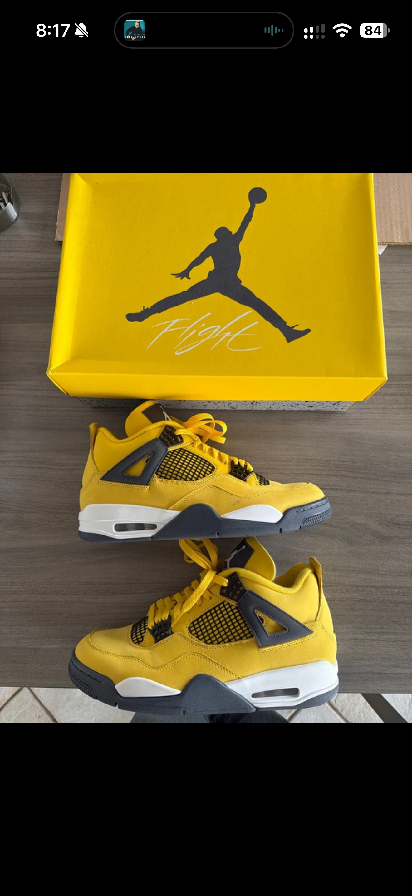 Air Jordan 4 Retro 'Lightning' (2021) photo 1