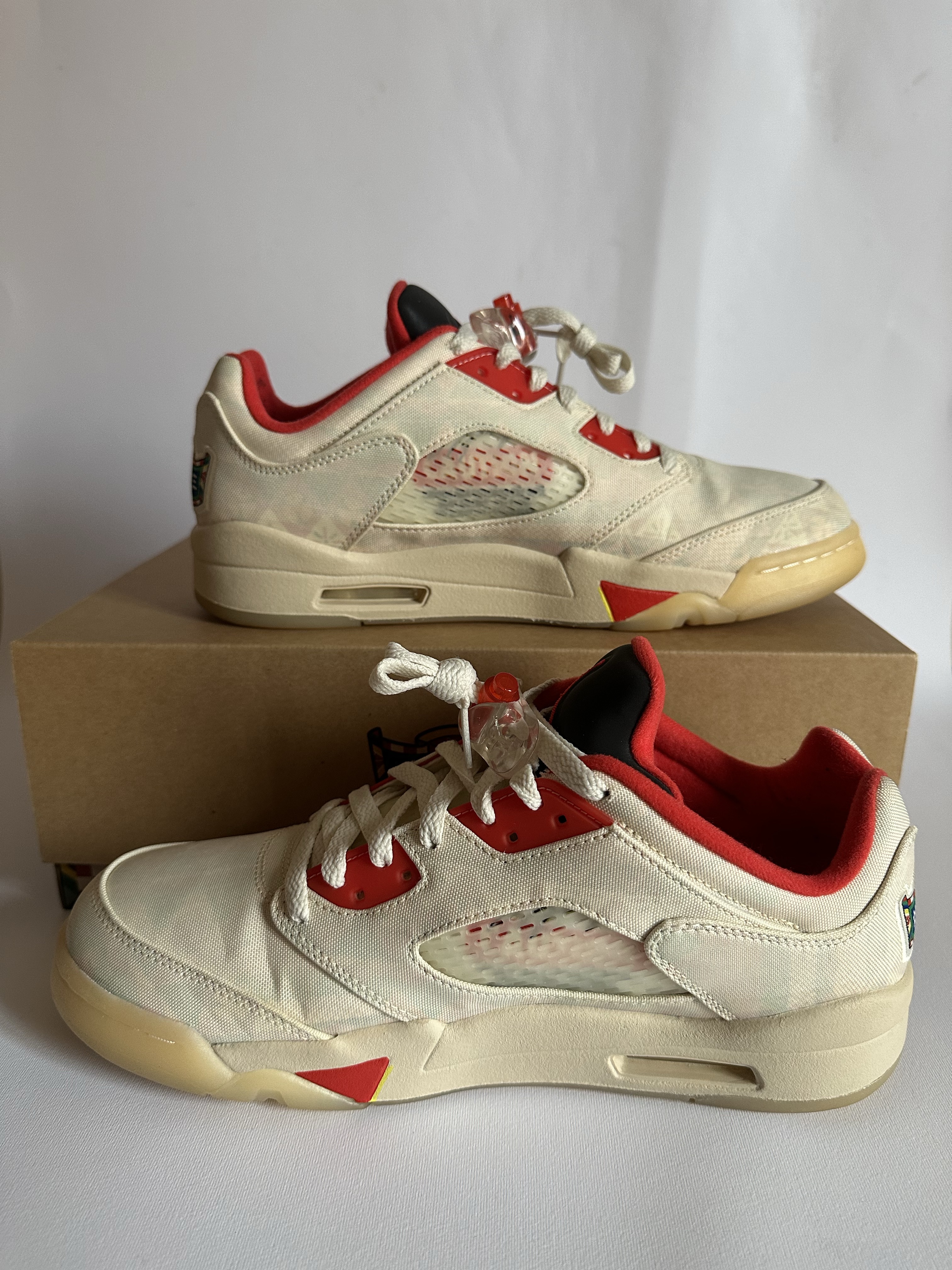 Air Jordan 5 Low 'Chinese New Year Sail Chile Red' (2021) photo 2