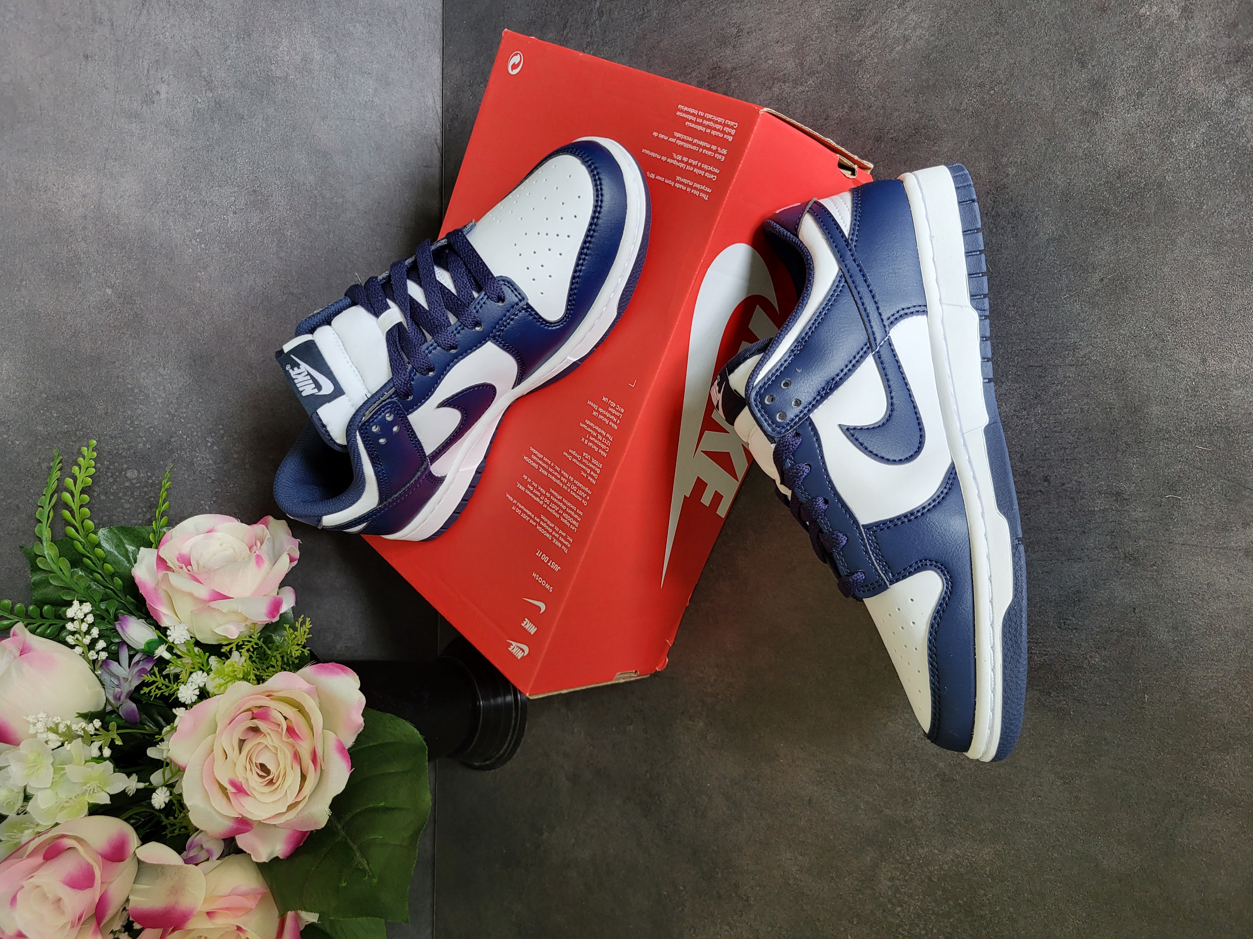 Nike Dunk Low 'White Midnight Navy' (2024) photo 2