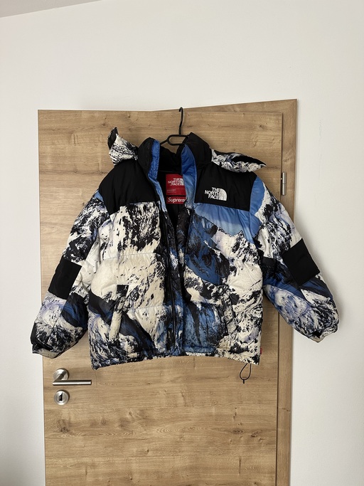 Supreme x The North Face Baltoro TNF Nuptse Jacket Blue White (FW17)