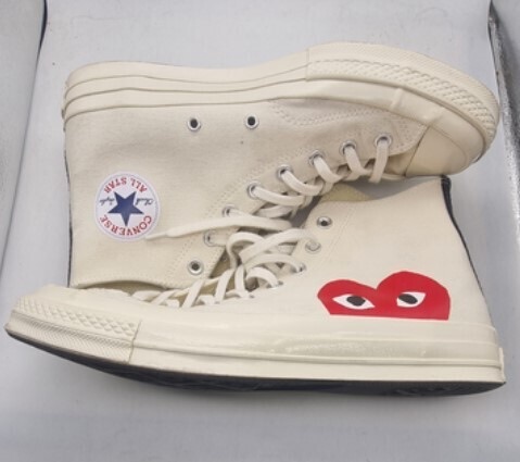 Converse x Comme des Garcons CDG Chuck Taylor High Cream White photo 1