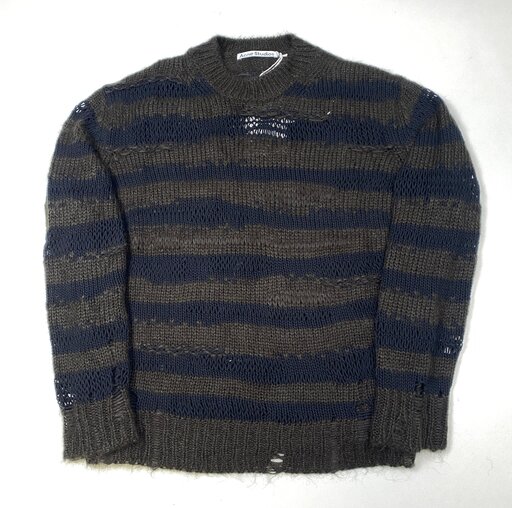 Acne Studios Distressed Striped Knit Sweater