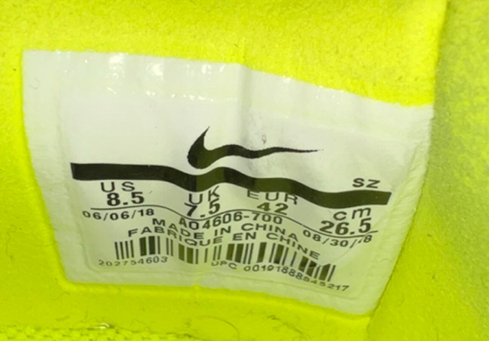 Nike x Off-White Air Force 1 Low 'Volt' (2018) photo 6