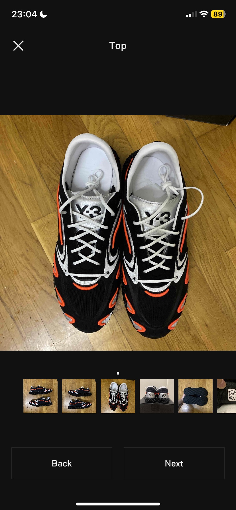 Adidas Y-3 Runner 4D Black Solar Orange (2020) photo 3